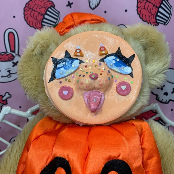 OOAK clay faced bear - Picture 2 of 3